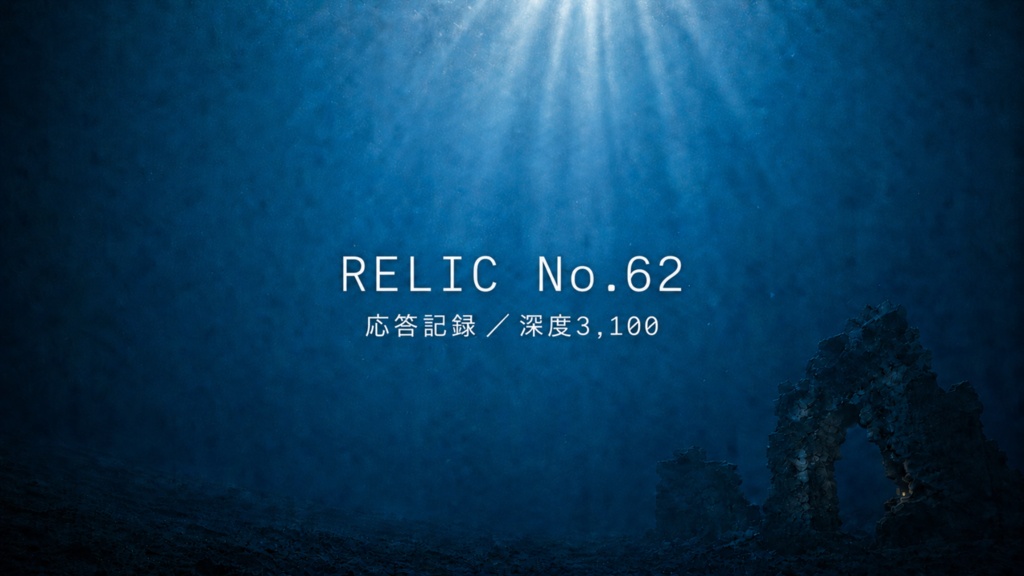 【ショート】RELIC No.62 — 深度3,100