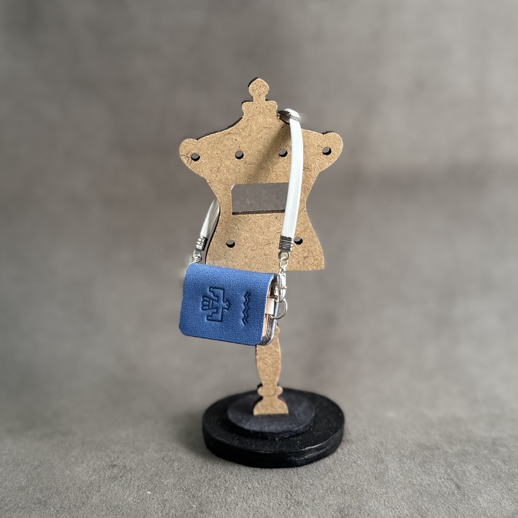 革本バッグ~夏の空色ver.~