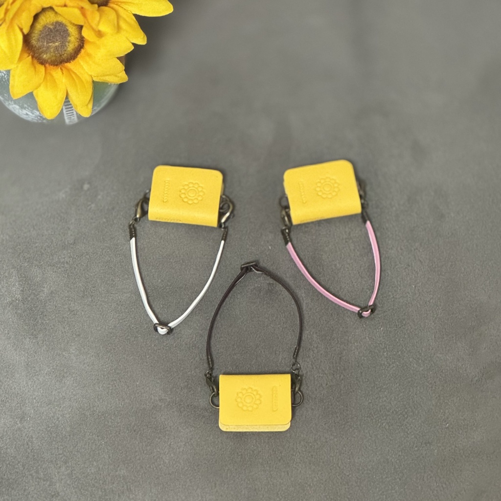 【革本バッグ】『ひまわり畑の冒険』/イエロー