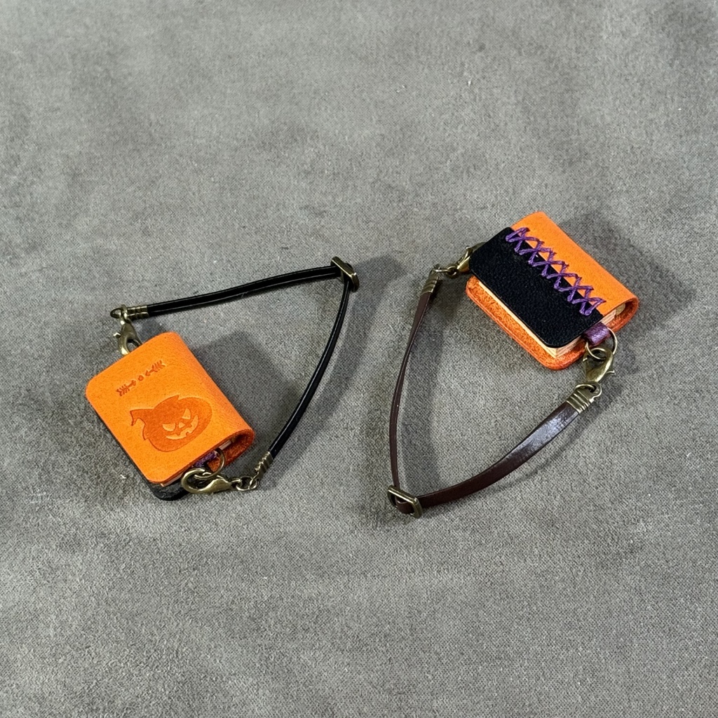 ハロウィン革本バッグ🎃