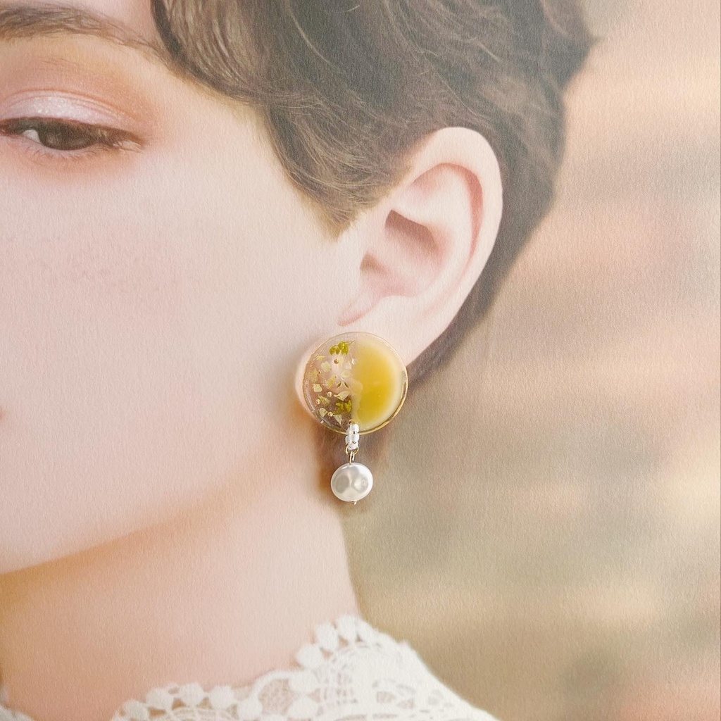 【clear×flower(オレンジ)】