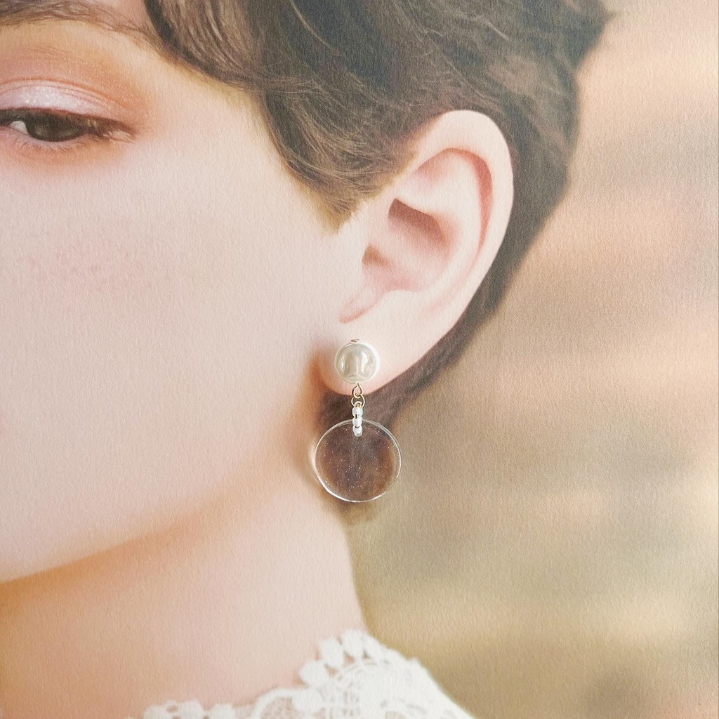 【clear×flower(オレンジ)】