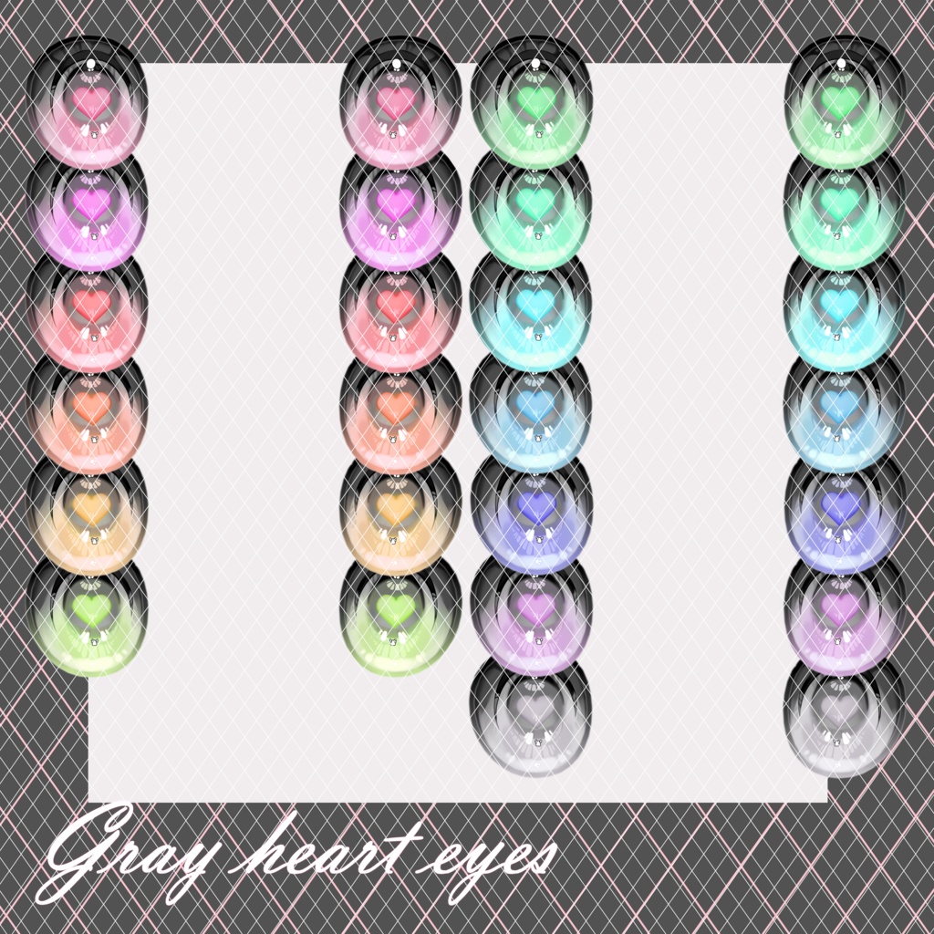 ♥Gray heart eyes & makeup!♥