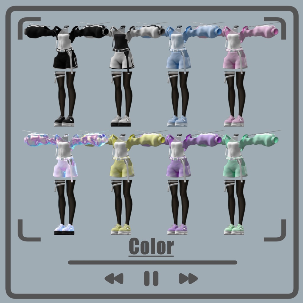 🎧~08/04 sale🐾【複数アバター対応】TecJersy【VRChat想定】