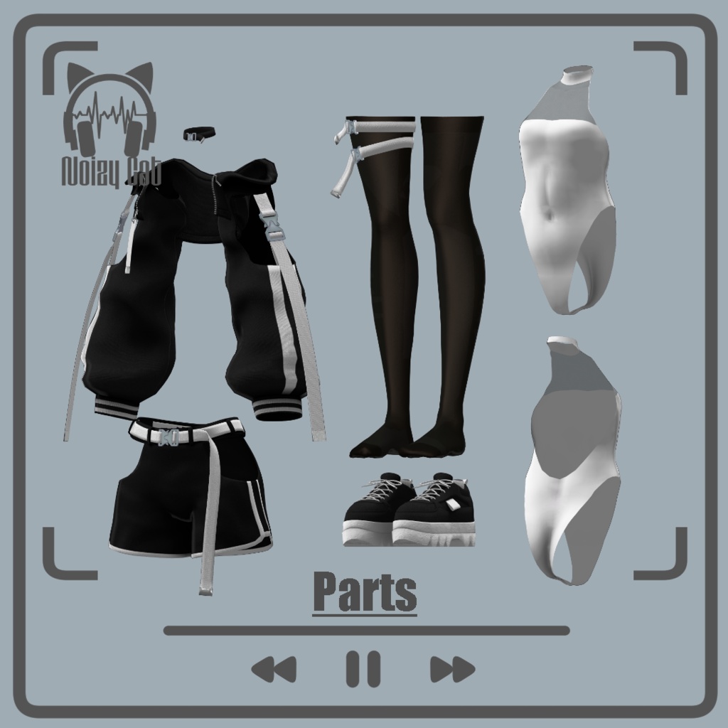 🎧~08/04 sale🐾【複数アバター対応】TecJersy【VRChat想定】