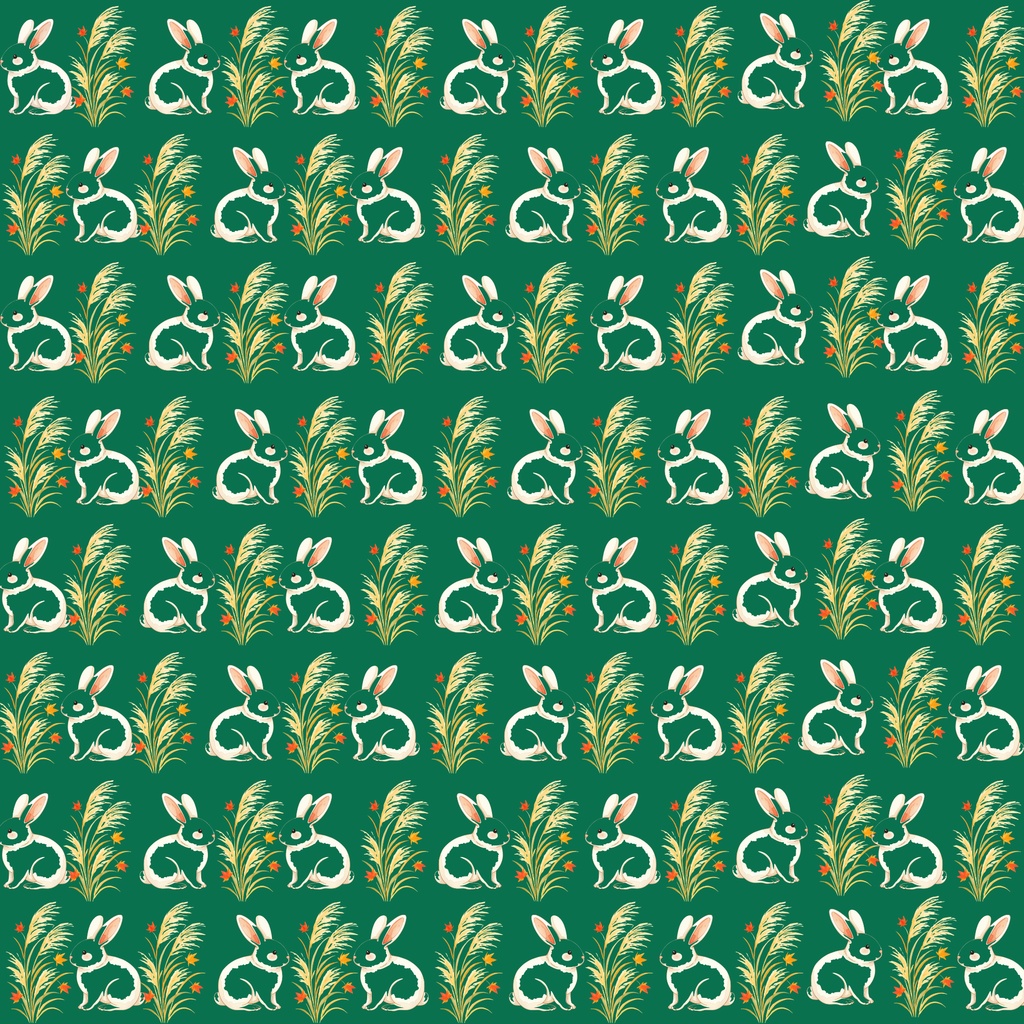 【Digital Paper】うさぎのお月見セット ~the moon-viewing (*otsukimi*)~