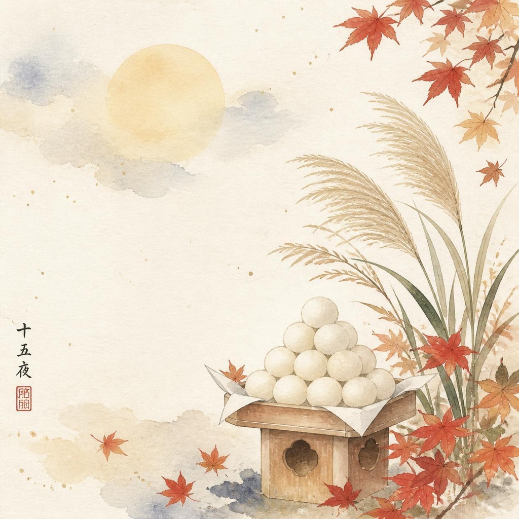 【Digital Paper】うさぎのお月見セット ~the moon-viewing (*otsukimi*)~