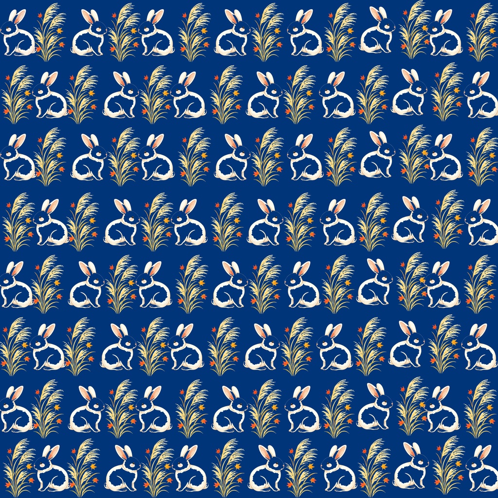 【Digital Paper】うさぎのお月見セット ~the moon-viewing (*otsukimi*)~