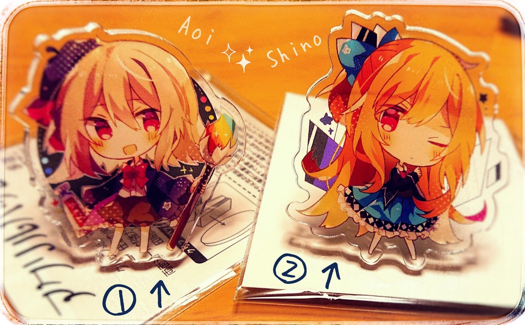 アクリルバッジ2種【創作】