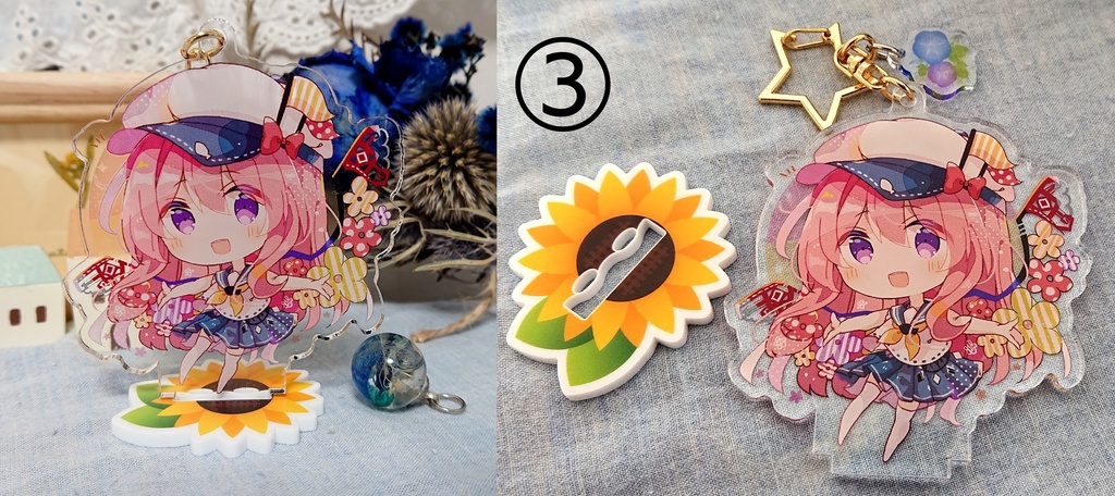 創作キャラアクリルスタンド4種