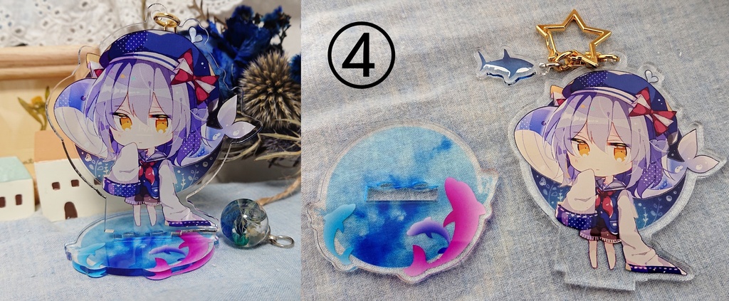 創作キャラアクリルスタンド4種