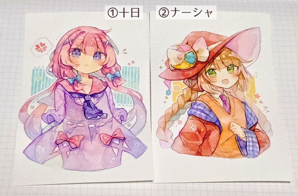 【9/23(火) 21:00〜】 透明水彩原画 ポストカードサイズ