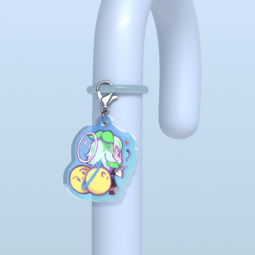 木缶木こんこ　アクリルめじるしチャーム
