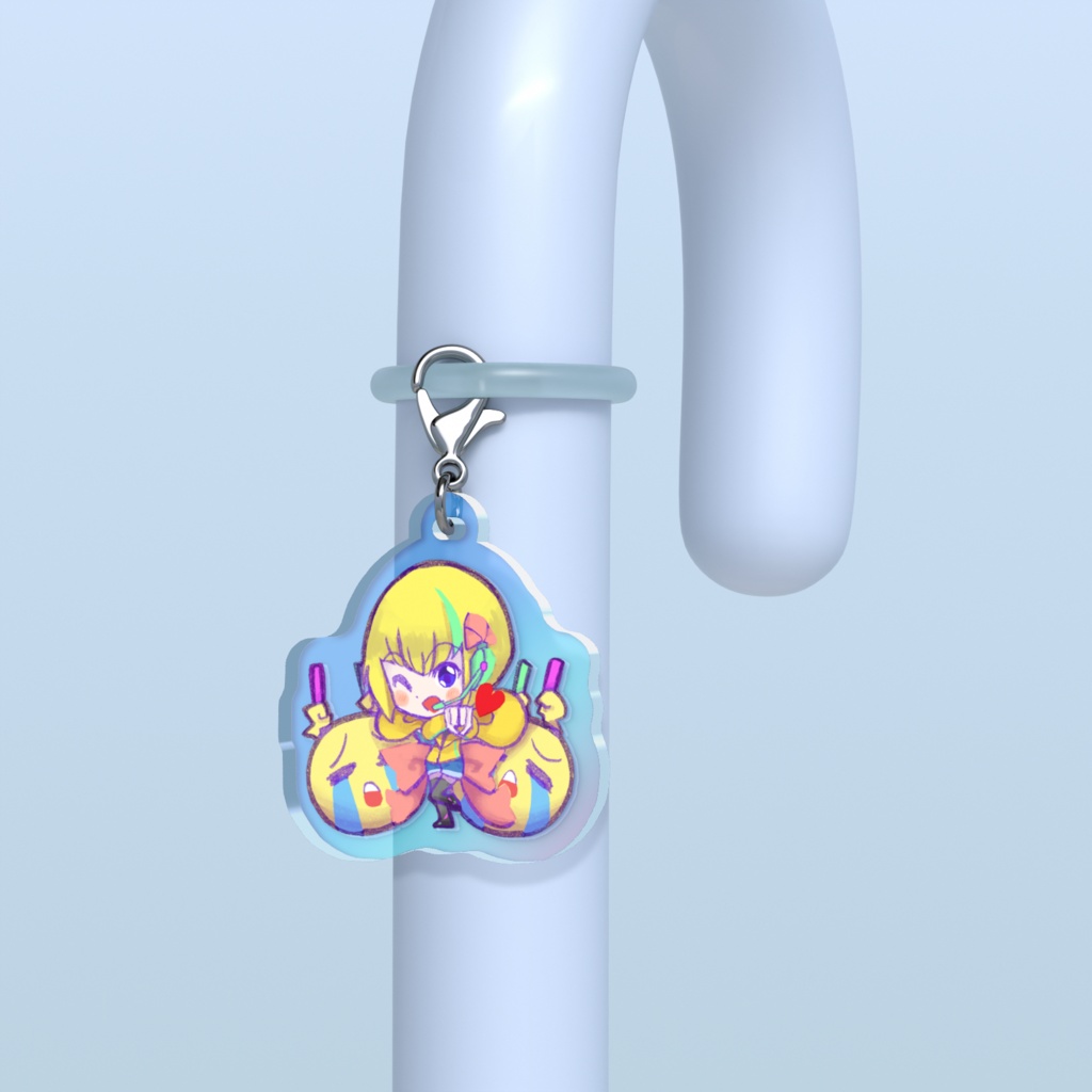 文字咲まつり　アクリルめじるしチャーム