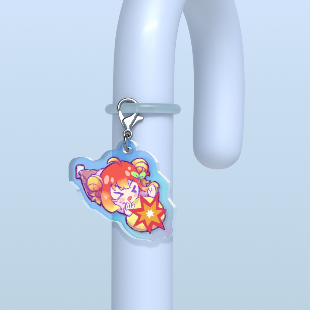 牡丹ユリ　アクリルめじるしチャーム
