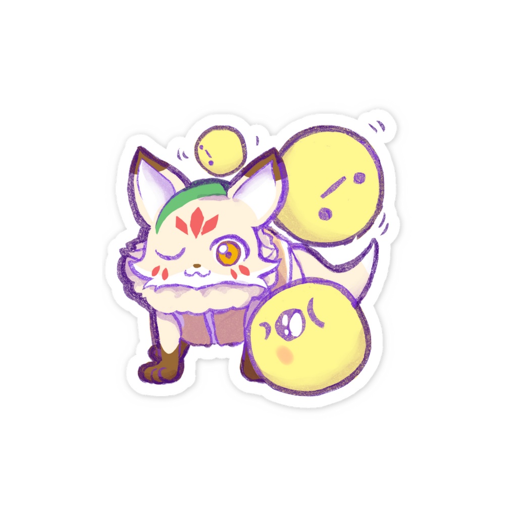 金狐(ジンフー) ステッカー