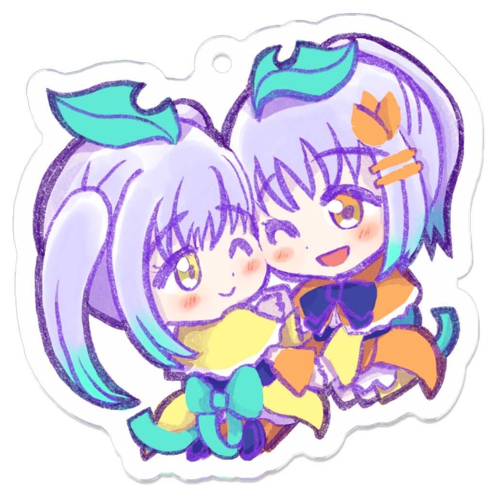 呉音リカ&呉音チカ アクリルキーホルダー