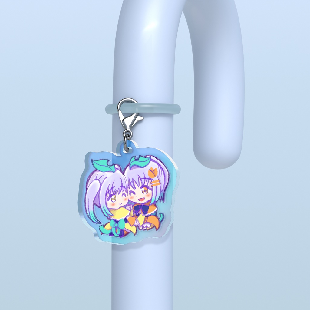 呉音リカ&呉音チカ　アクリルめじるしチャーム