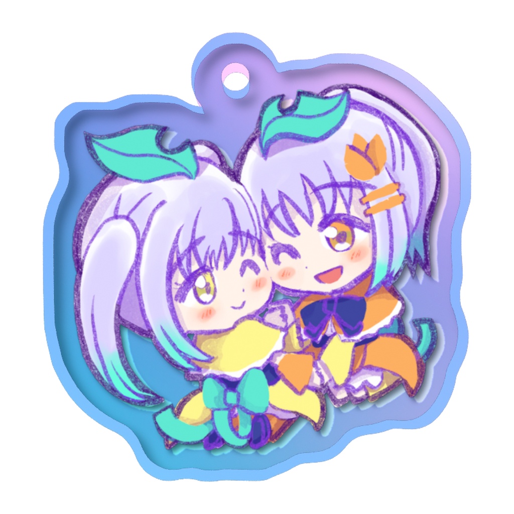 呉音リカ&呉音チカ アクリルめじるしチャーム