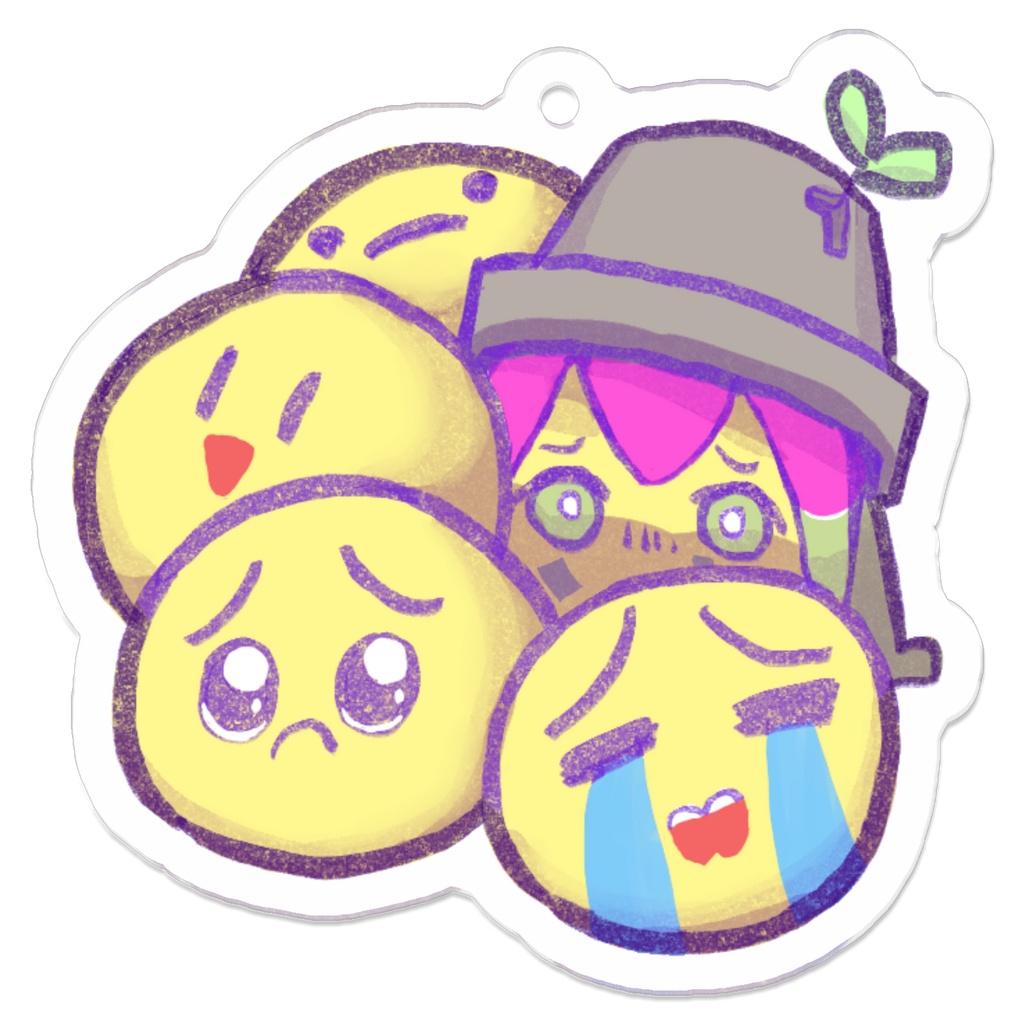うこん鉢　アクリルキーホルダー