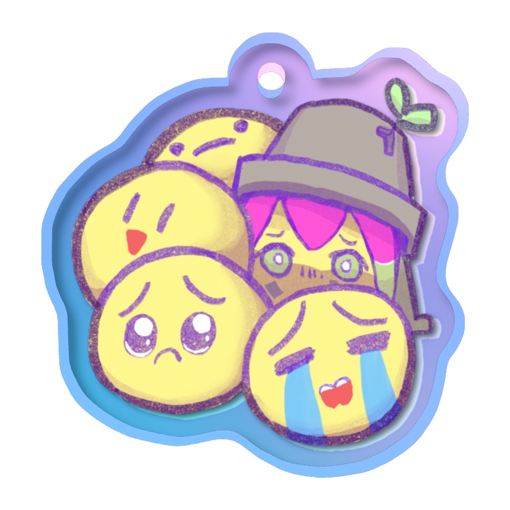 うこん鉢 アクリルめじるしチャーム