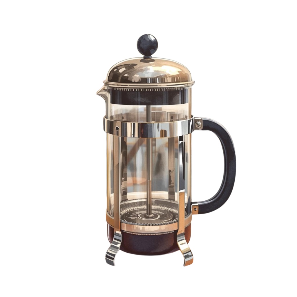 アンティークカフェ クリップアートセット(12種・水彩風PNG)