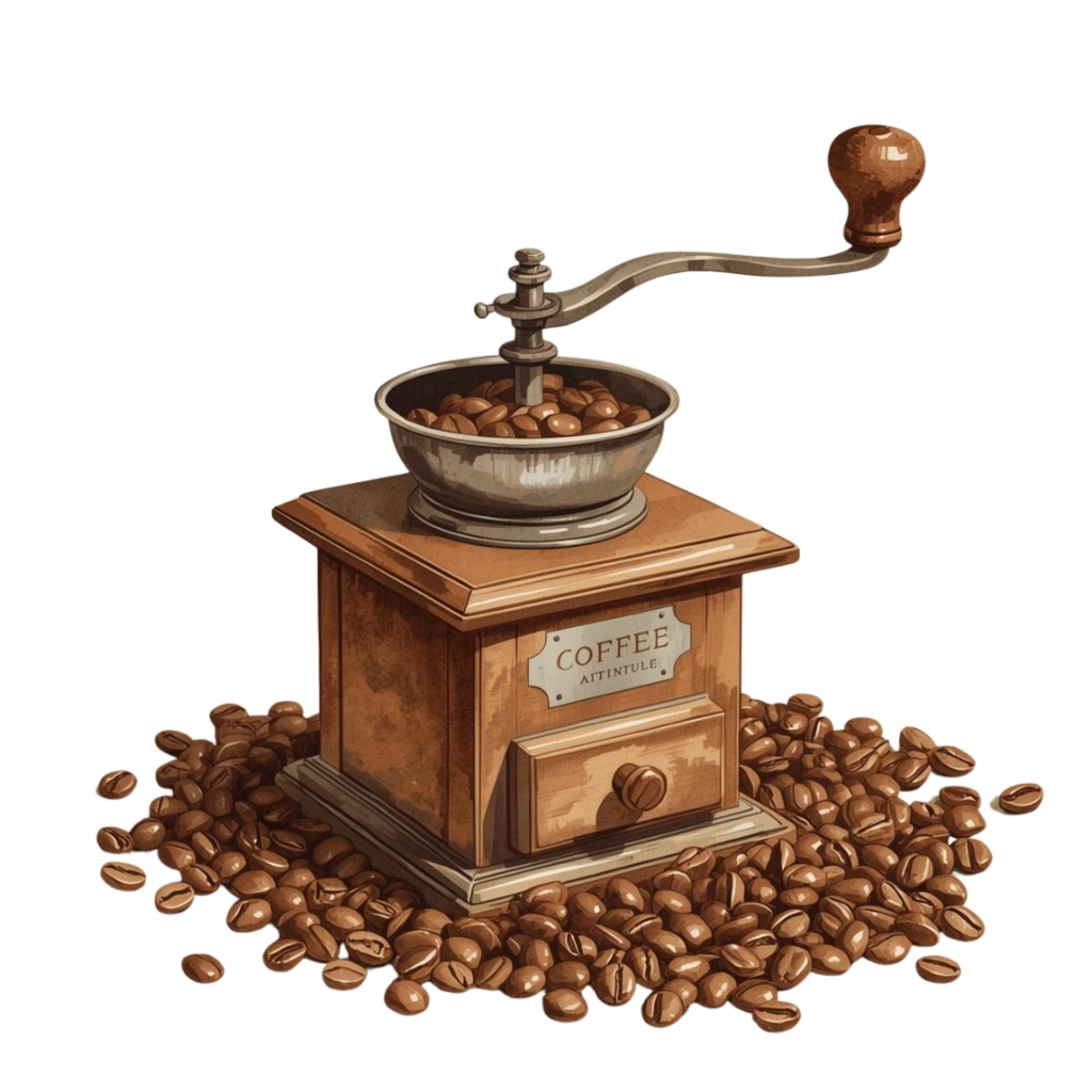 アンティークカフェ クリップアートセット(12種・水彩風PNG)