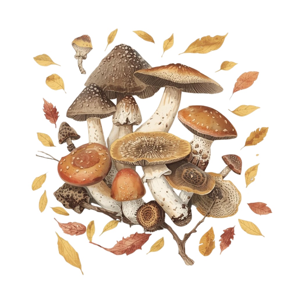 アンティーク 秋野菜 – 水彩画風 クリップアートコレクション (12 PNG)