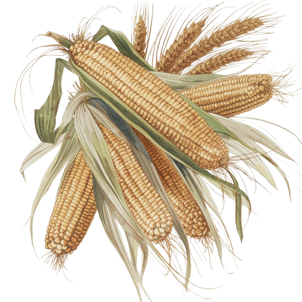 アンティーク 秋野菜 – 水彩画風 クリップアートコレクション (12 PNG)