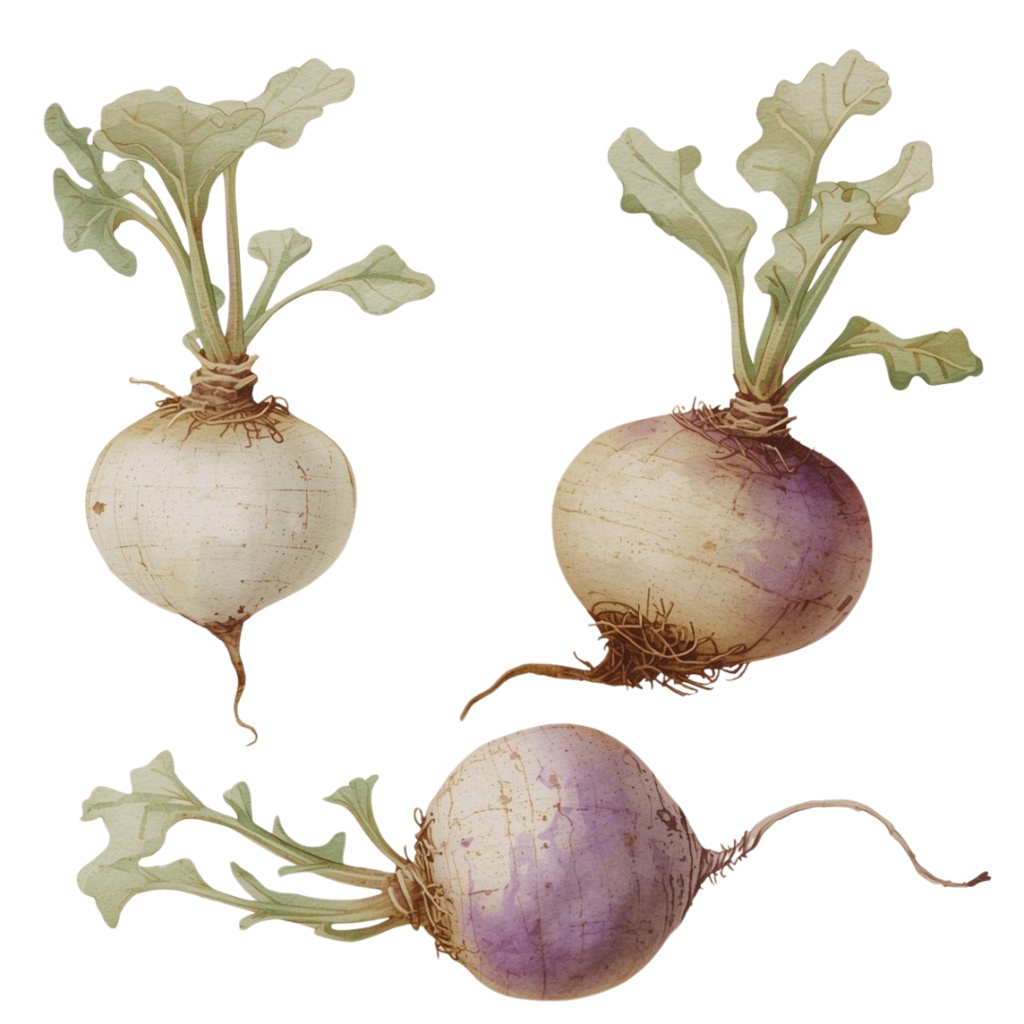 アンティーク春野菜 水彩クリップアートコレクション(全12種類)