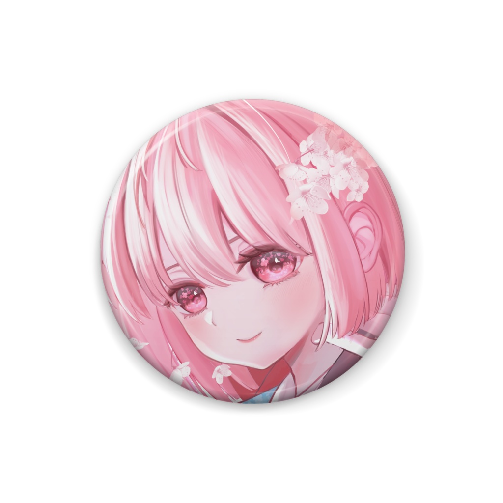 桜の少女-缶バッジ