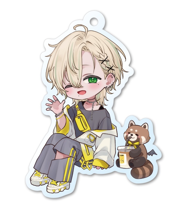 お出かけ用アクリルキーホルダー☕️