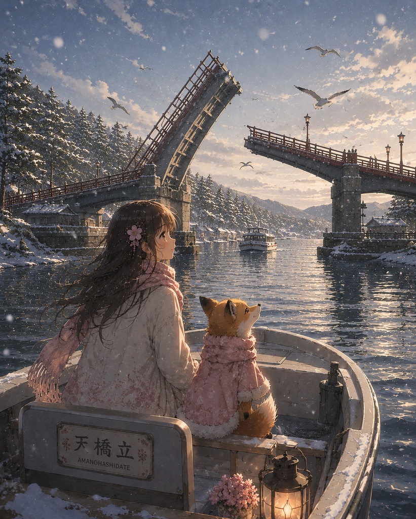 Hana & Kitsu — Winter of Amanohashidate