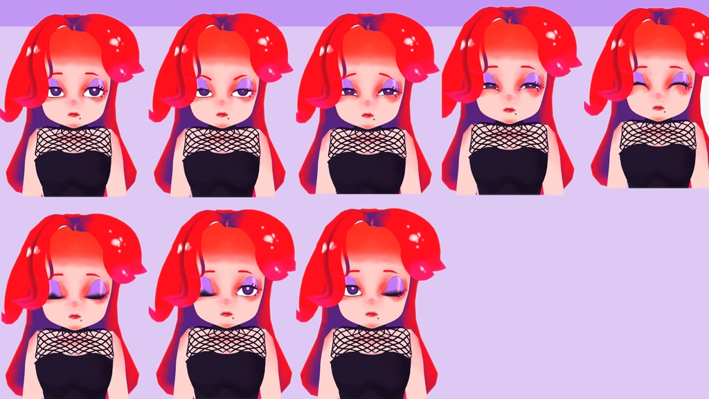 【VRM】カートゥーン風girl_candycolor