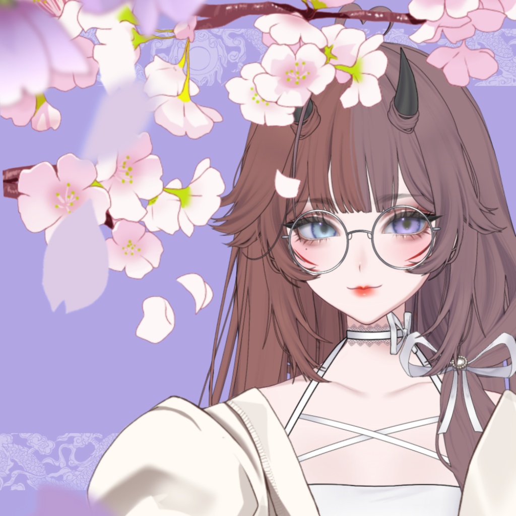 【Live2dアイテム】 桜 装飾 + セーター - Sakura decoration + Sweater 【VTS】