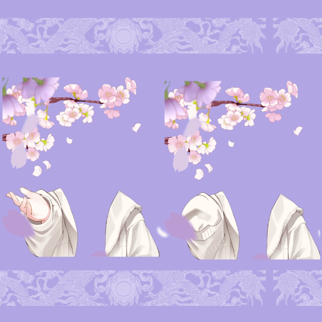 【Live2dアイテム】 桜 装飾 + セーター - Sakura decoration + Sweater 【VTS】