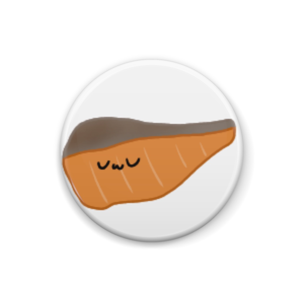 シャケェ缶バッジ