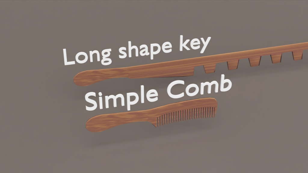 シンプルクシ Simple comb