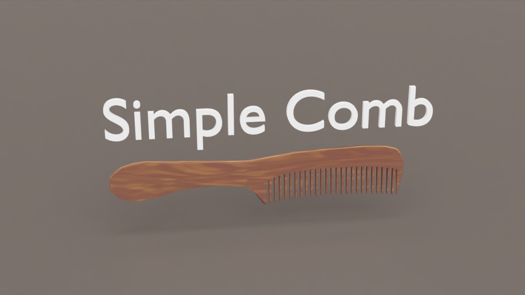 シンプルクシ Simple comb
