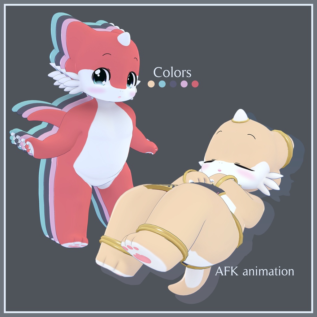 オリジナル3Dモデル キュン(Qyun)