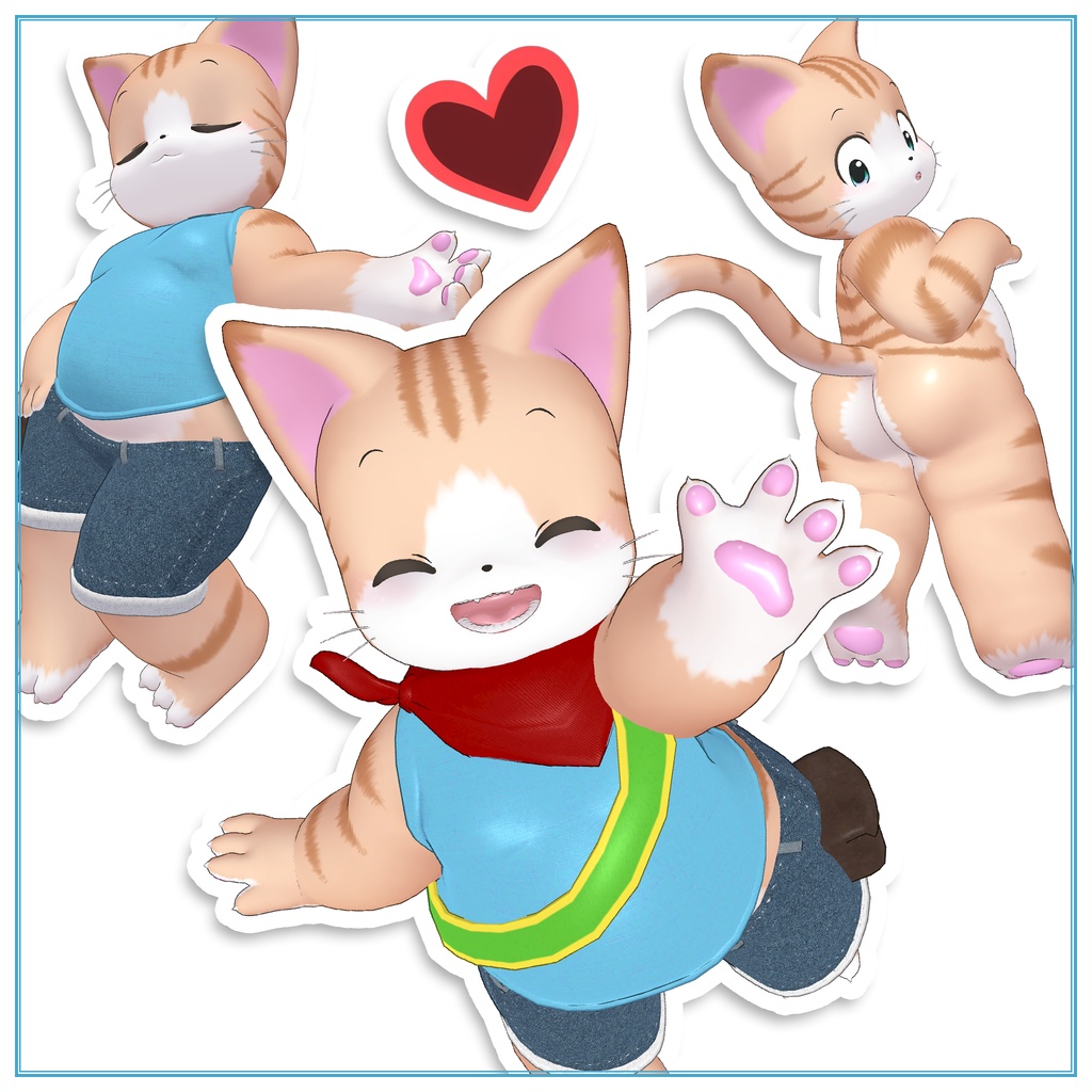 オリジナル3Dモデル「みにあ(Minia)」