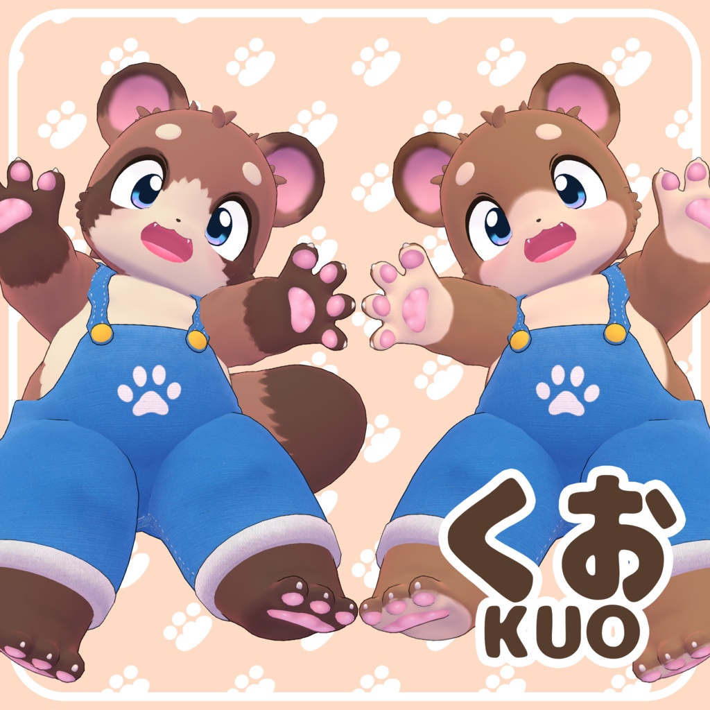 オリジナル3Dモデル「くお(Kuo)」
