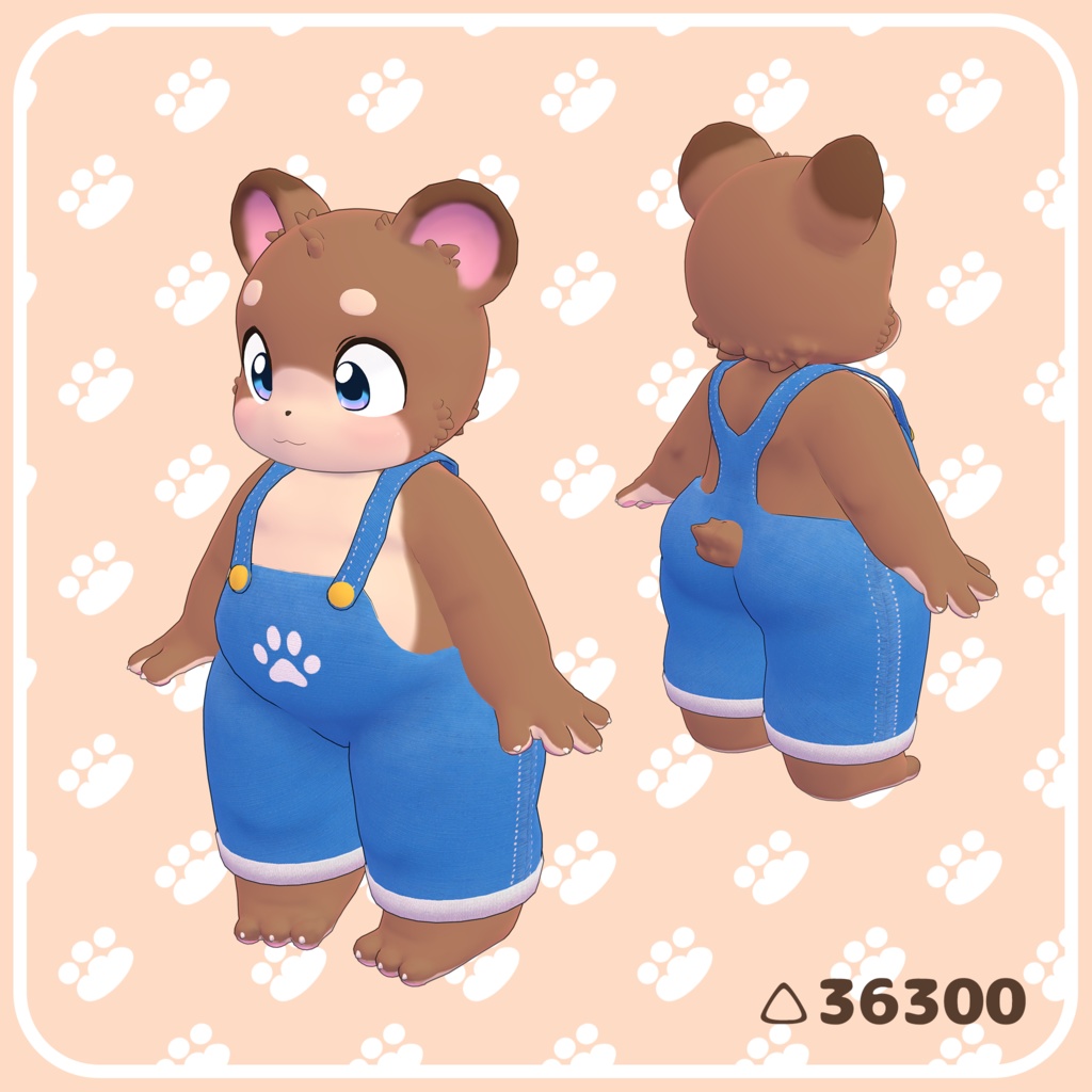 オリジナル3Dモデル「くお(Kuo)」