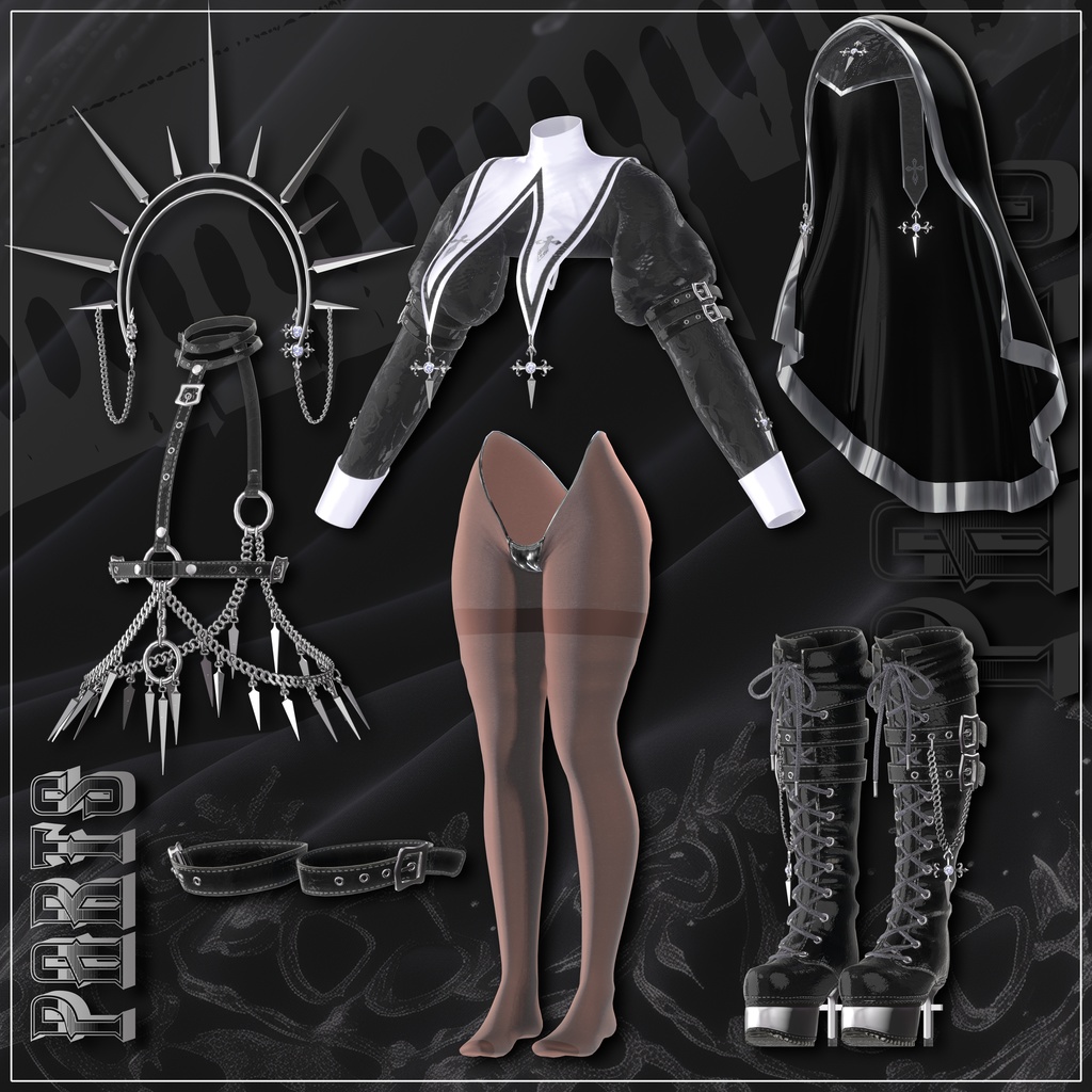 ✨Golden Week SALE✨50%【14対応】 情欲の修道女 Lust Nun 【VRChat想定】