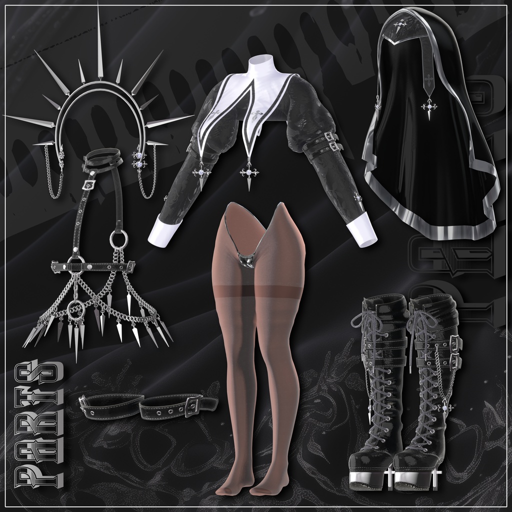 【11対応】 情欲の修道女 Lust Nun 【VRChat想定】