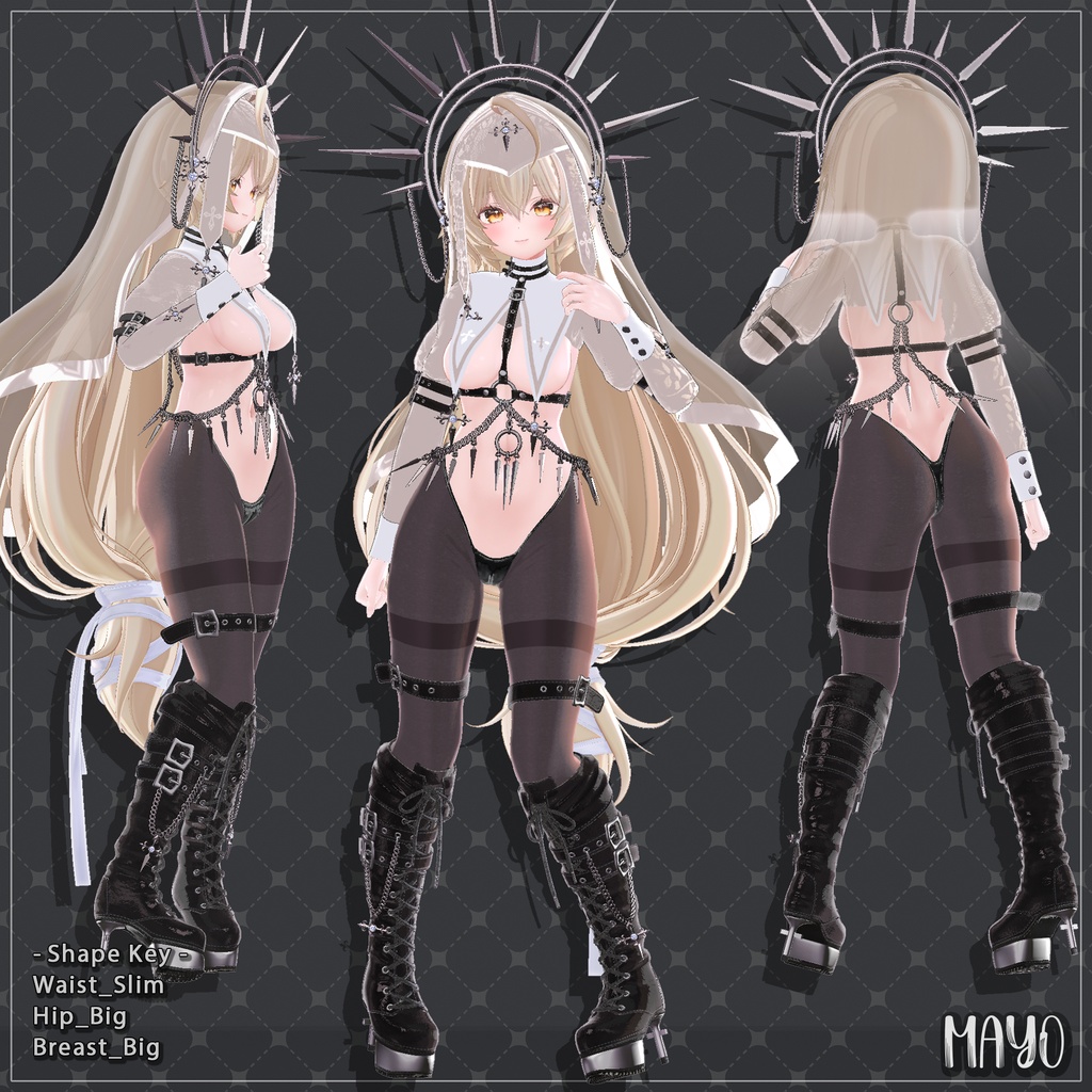 ✨Golden Week SALE✨50%【14対応】 情欲の修道女 Lust Nun 【VRChat想定】