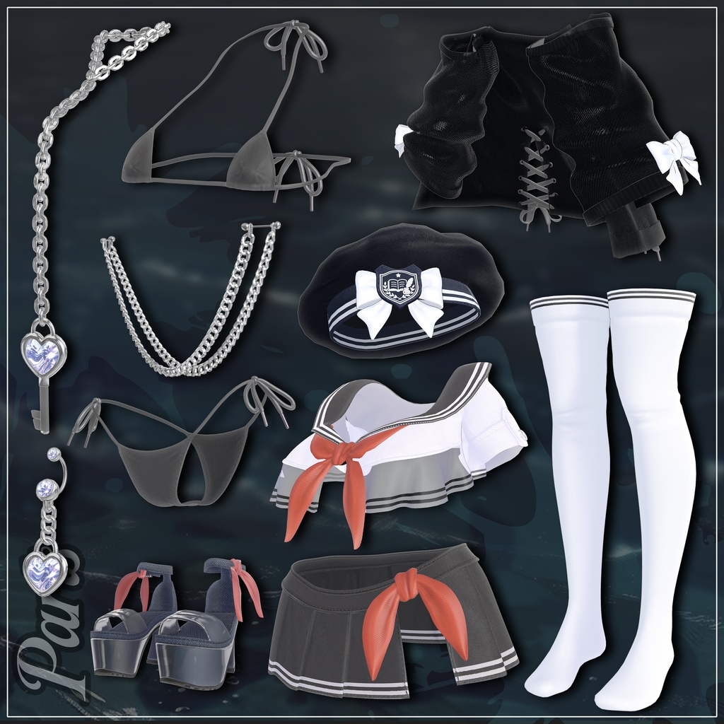 ✨Golden Week SALE✨50%【13 対応】 BikiSera(ビキセーラー) 【VRChat想定】