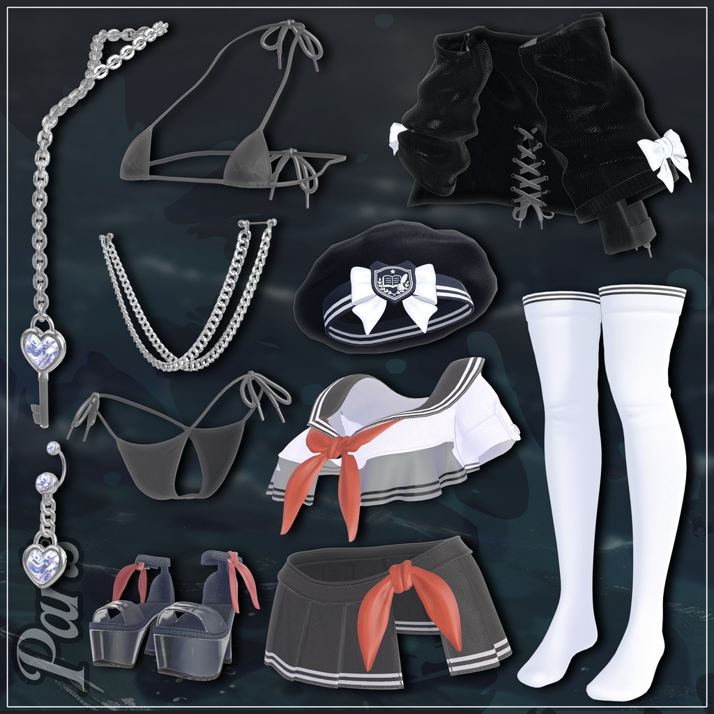 【13 対応】 BikiSera(ビキセーラー) 【VRChat想定】