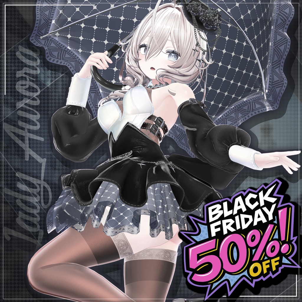 🎩Black Friday 50% SALE【13対応】 Lady Aurora (レディーオーロラ) 【VRChat想定】