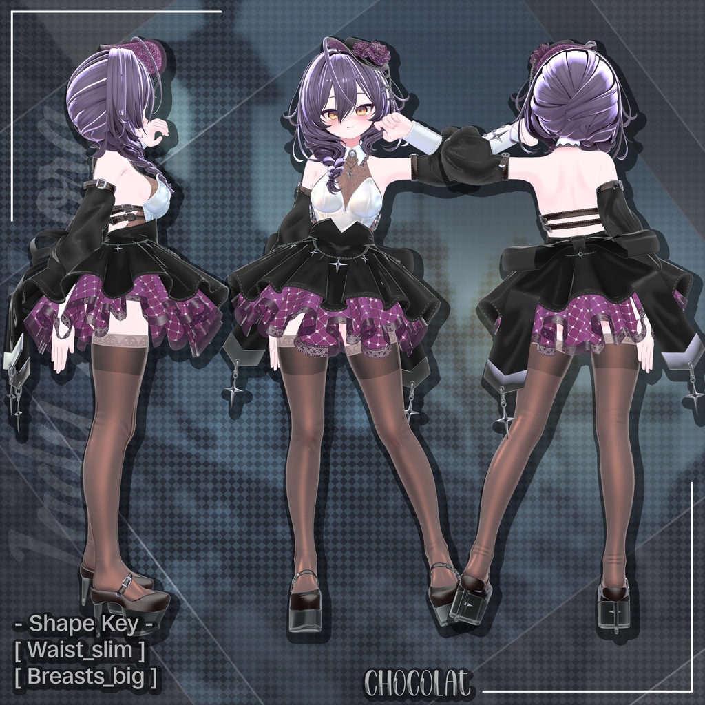 🎩Black Friday 50% SALE【13対応】 Lady Aurora (レディーオーロラ) 【VRChat想定】